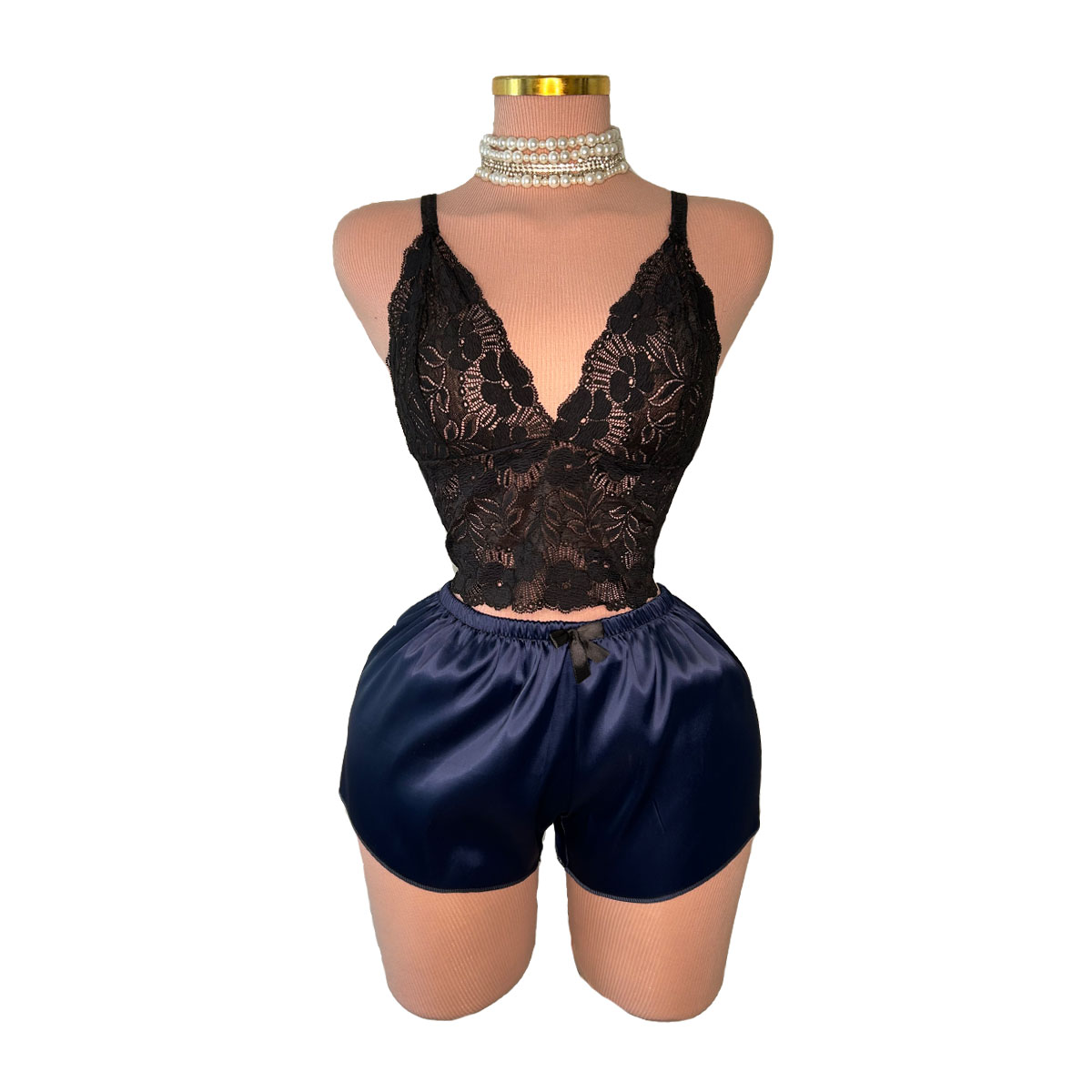 لباس خواب فانتزی سرمه ای زنانه ویكتوریا سكرت VICTORIA SECRET